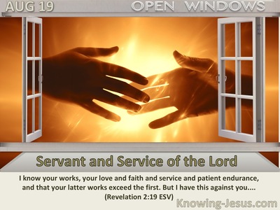 Servant and Service of the Lord